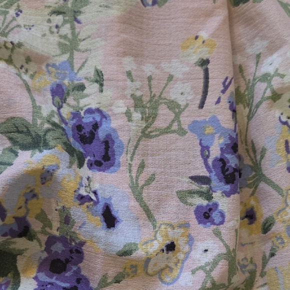 Suzanne Betro Cream Dress with Blue and Green Florals - Picture 12 of 17